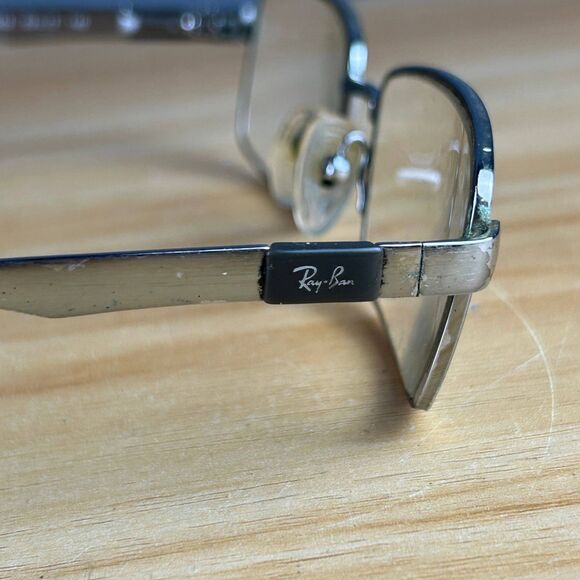 Ray-Ban RB 6155 2553 Eyeglasses Silver/Black Full Rim Matel Frame Only 53-17 140 - Picture 4 of 11